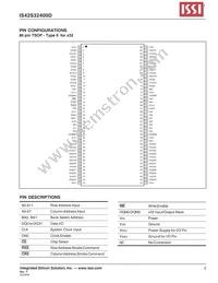 IS42S32400D-7TI-TR Datasheet Page 3