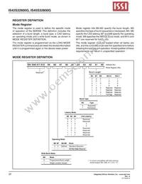 IS42S32800G-7BI Datasheet Page 22