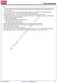 IS42VM16320D-6BLI Datasheet Page 23