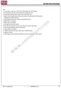 IS42VM16400K-75BLI-TR Datasheet Page 16