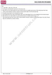 IS42VM16800G-6BL-TR Datasheet Page 18