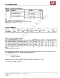 IS43DR16160B-3DBI Datasheet Page 7