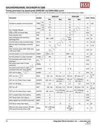 IS43DR82560B-3DBL Datasheet Page 20