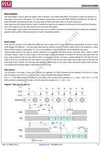 IS43LR16200C-6BL-TR Datasheet Page 11