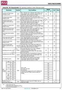 IS43LR16400C-6BLI Datasheet Page 23