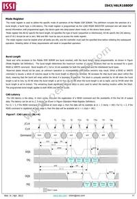 IS43LR16800F-6BL-TR Datasheet Page 11