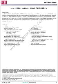 IS43LR32640A-5BL Datasheet Cover