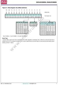 IS43LR32800G-6BLI Datasheet Page 7