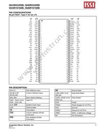 IS43R16160B-6TLI-TR Datasheet Page 3