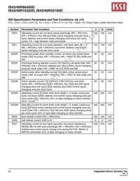 IS43R16320D-6BI Datasheet Page 22