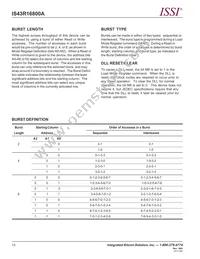 IS43R16800A-5TL-TR Datasheet Page 12