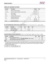 IS45S16100C1-7BLA1-TR Datasheet Page 5