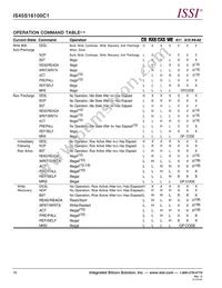 IS45S16100C1-7BLA1-TR Datasheet Page 16