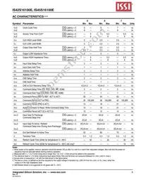IS45S16100E-7TLA1-TR Datasheet Page 9