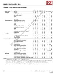 IS45S16100E-7TLA1-TR Datasheet Page 20