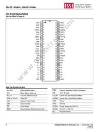 IS45S16100H-7BLA2 Datasheet Page 2