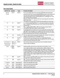 IS45S16100H-7BLA2 Datasheet Page 4
