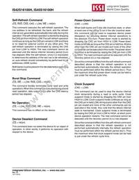 IS45S16100H-7BLA2 Datasheet Page 15