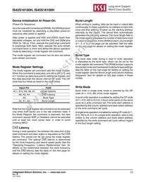 IS45S16100H-7BLA2 Datasheet Page 23