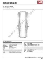 IS45S16160D-7TLA2-TR Datasheet Page 4