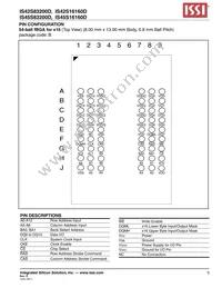 IS45S16160D-7TLA2-TR Datasheet Page 5