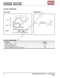 IS45S16160D-7TLA2-TR Datasheet Page 20