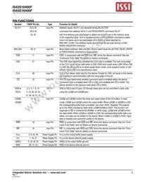 IS45S16400F-7BLA2-TR Datasheet Page 5