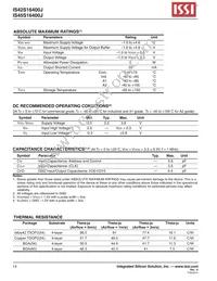 IS45S16400J-6TLA2-TR Datasheet Page 14