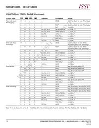 IS45S16800B-7TLA1-TR Datasheet Page 10