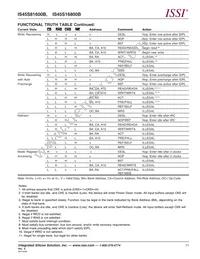 IS45S16800B-7TLA1-TR Datasheet Page 11