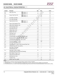 IS45S16800B-7TLA1-TR Datasheet Page 16