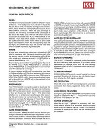 IS45S16800E-7TLA2-TR Datasheet Page 7