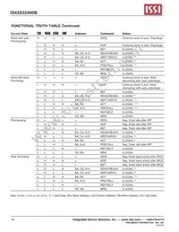 IS45S32400B-6TLA1-TR Datasheet Page 10