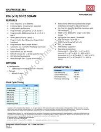 IS46DR16128A-3DBLA2-TR Datasheet Cover