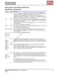 IS46LD32320A-3BPLA25-TR Datasheet Page 5