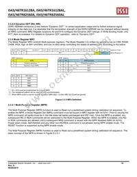 IS46TR16128A-15HBLA1 Datasheet Page 16