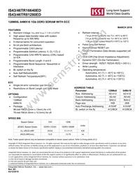 IS46TR16640ED-15HBLA2 Datasheet Cover