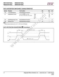 IS61C6416AL-12TI-TR Datasheet Page 12