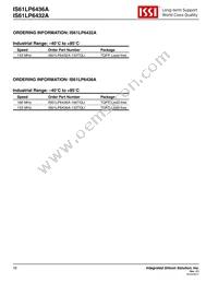 IS61LP6436A-133TQ Datasheet Page 16