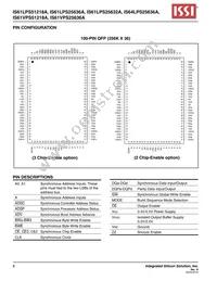 IS61LPS25636A-200B2I-TR Datasheet Page 8