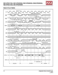 IS61LPS25636A-200B2I-TR Datasheet Page 18