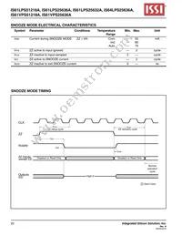 IS61LPS25636A-200B2I-TR Datasheet Page 20