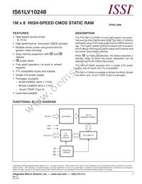 IS61LV10248-10T-TR Datasheet Cover