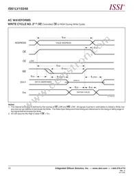 IS61LV10248-10T-TR Datasheet Page 10