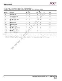 IS61LV12824-8BL-TR Datasheet Page 6