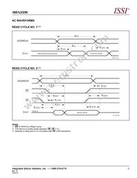 IS61LV256-15TL Datasheet Page 5