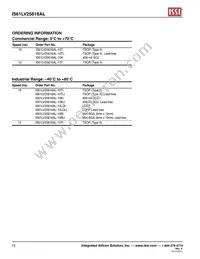 IS61LV25616AL-10T-TR Datasheet Page 12