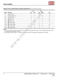 IS61LV2568L-10T Datasheet Page 6