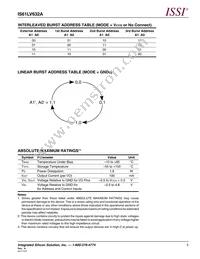 IS61LV632A-6TQI-TR Datasheet Page 5