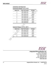 IS61LV632A-6TQI-TR Datasheet Page 16